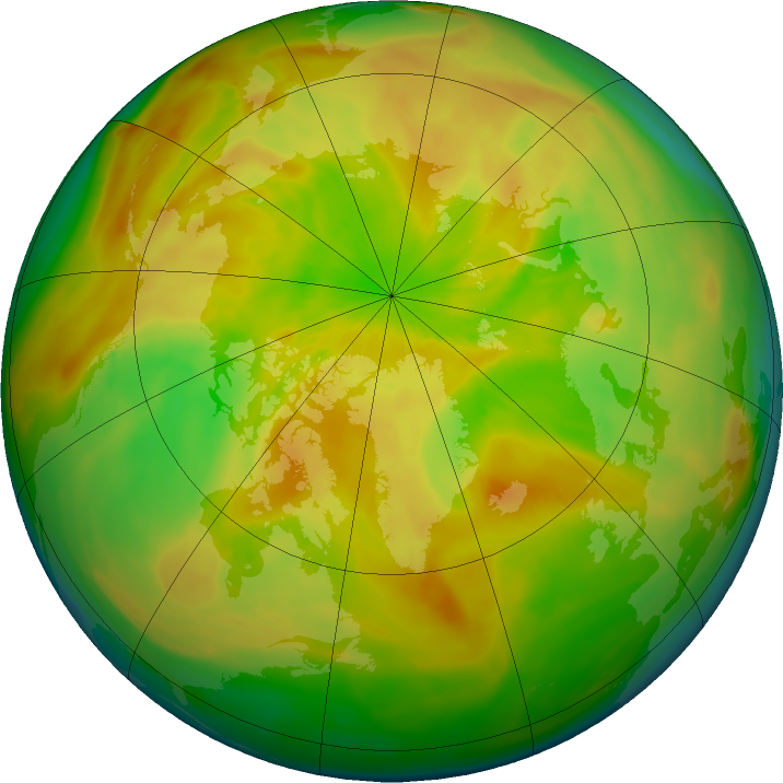 Arctic ozone map for 03 May 2016
